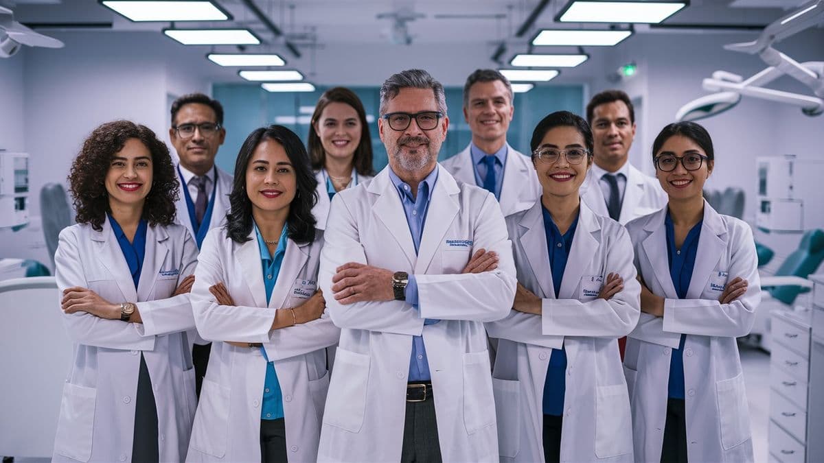 Clinical and laboratory professionals working together